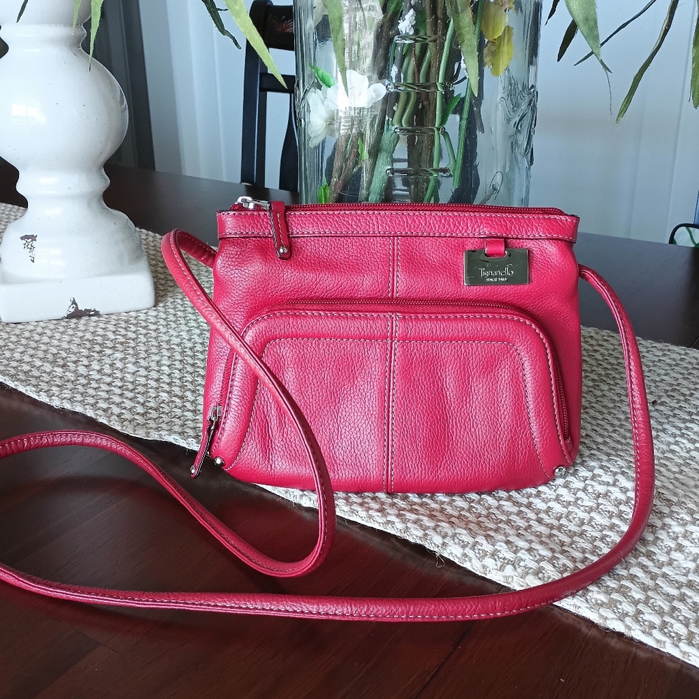 Red Tiganello Leather Crossbody Bag